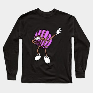 Strawberry Concha Dab Mexican Bread Holiday Long Sleeve T-Shirt